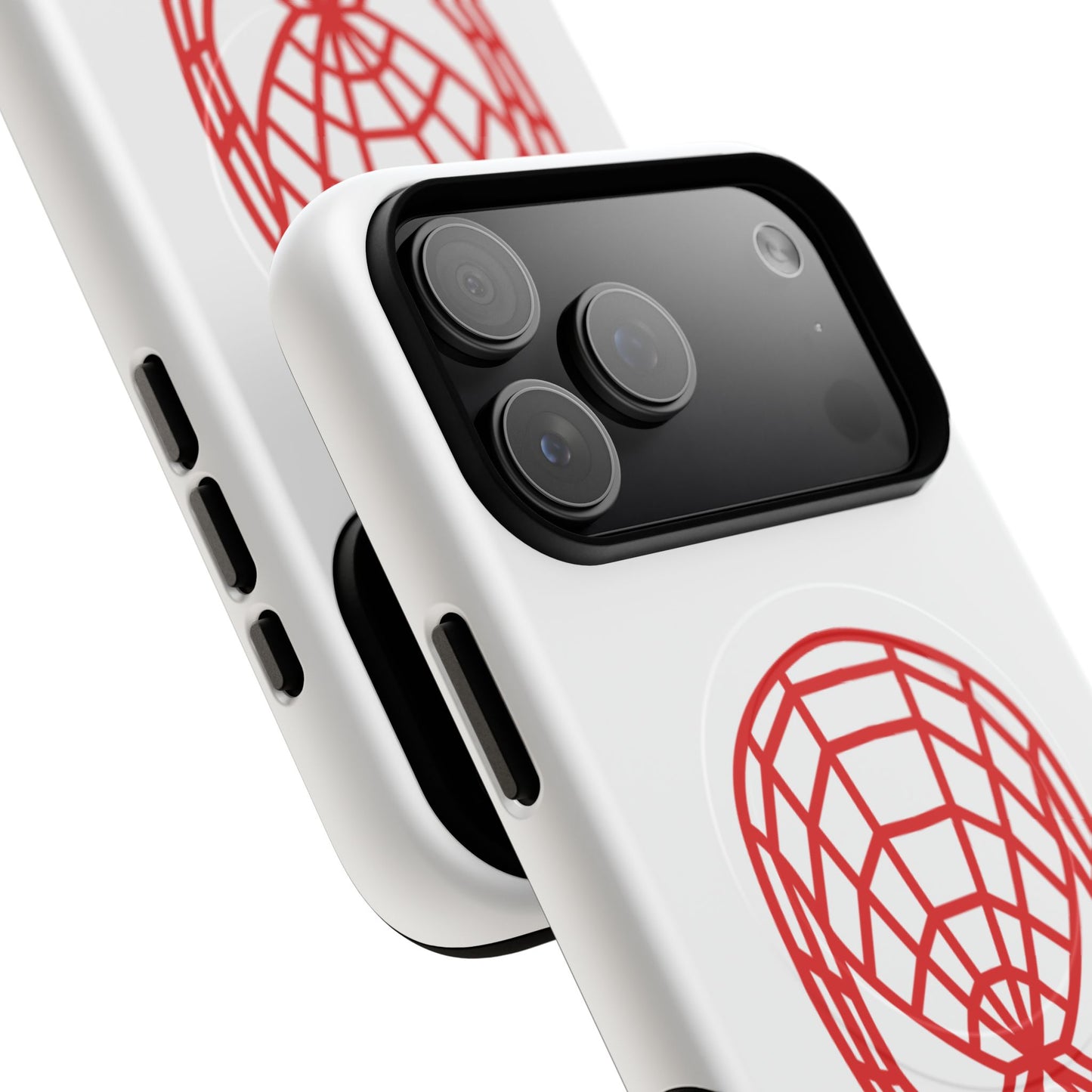 Spider Web Mask Tough Magnetic Phone Case — Red Graphic iPhone Cover