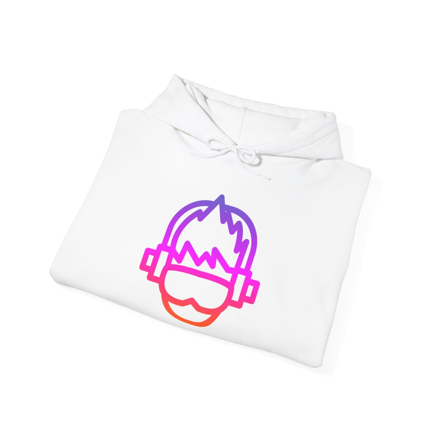 Gamer Hoodie - Colorful Headset Icon & 'GAME' Controller Symbol Pullover