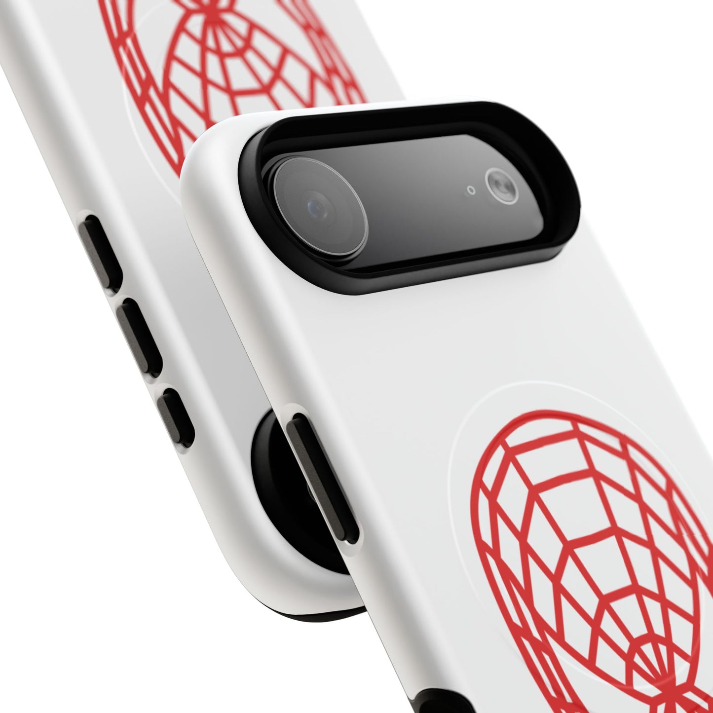 Spider Web Mask Tough Magnetic Phone Case — Red Graphic iPhone Cover