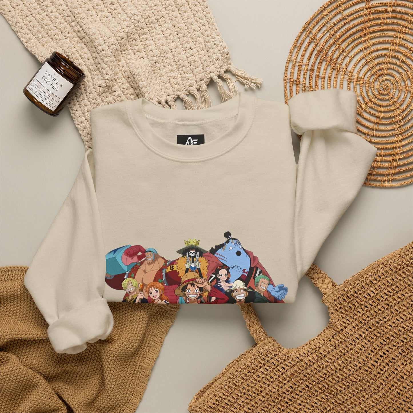 One Piece Crewneck Unisex Sweatshirt — Straw Hat Pirates Graphic Pullover