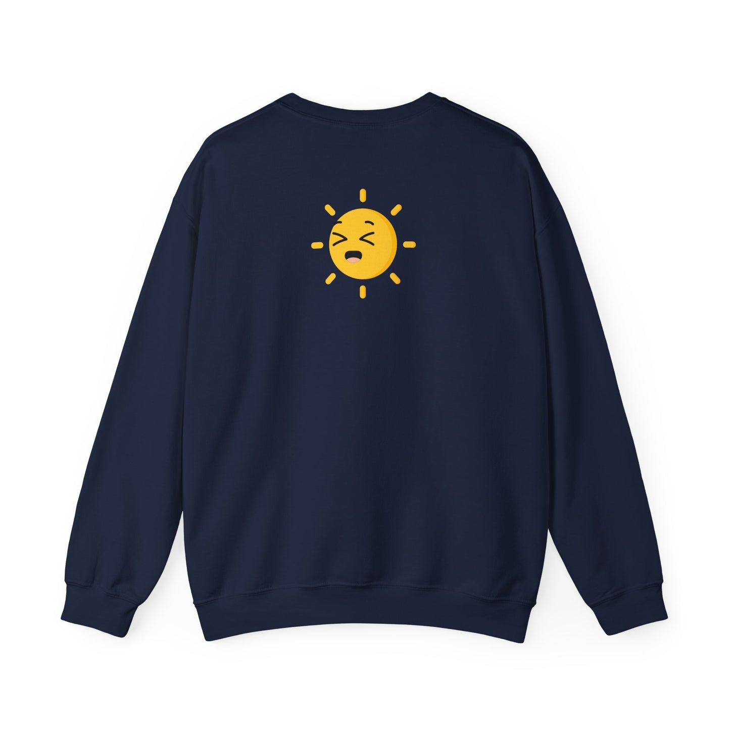 Crewneck Unisex Sweatshirt — Cute Laughing Chick Design ("LOL")
