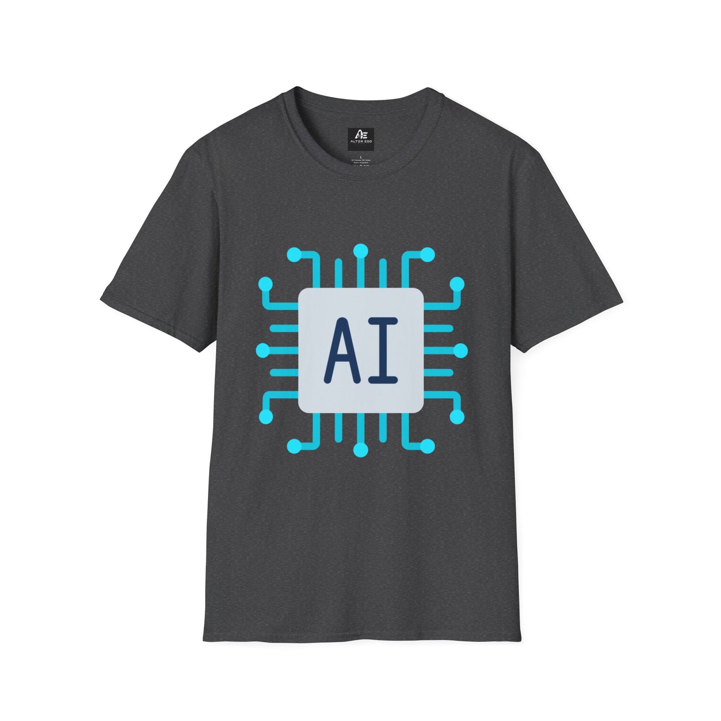 AI Chip Graphic T‑Shirt — Tech Circuit Design Tee