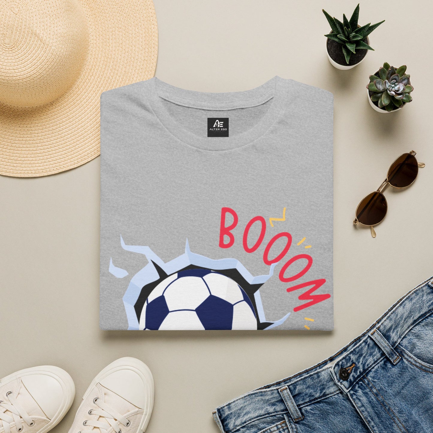 Soccer 'BOOOM' Graphic Unisex T-Shirt