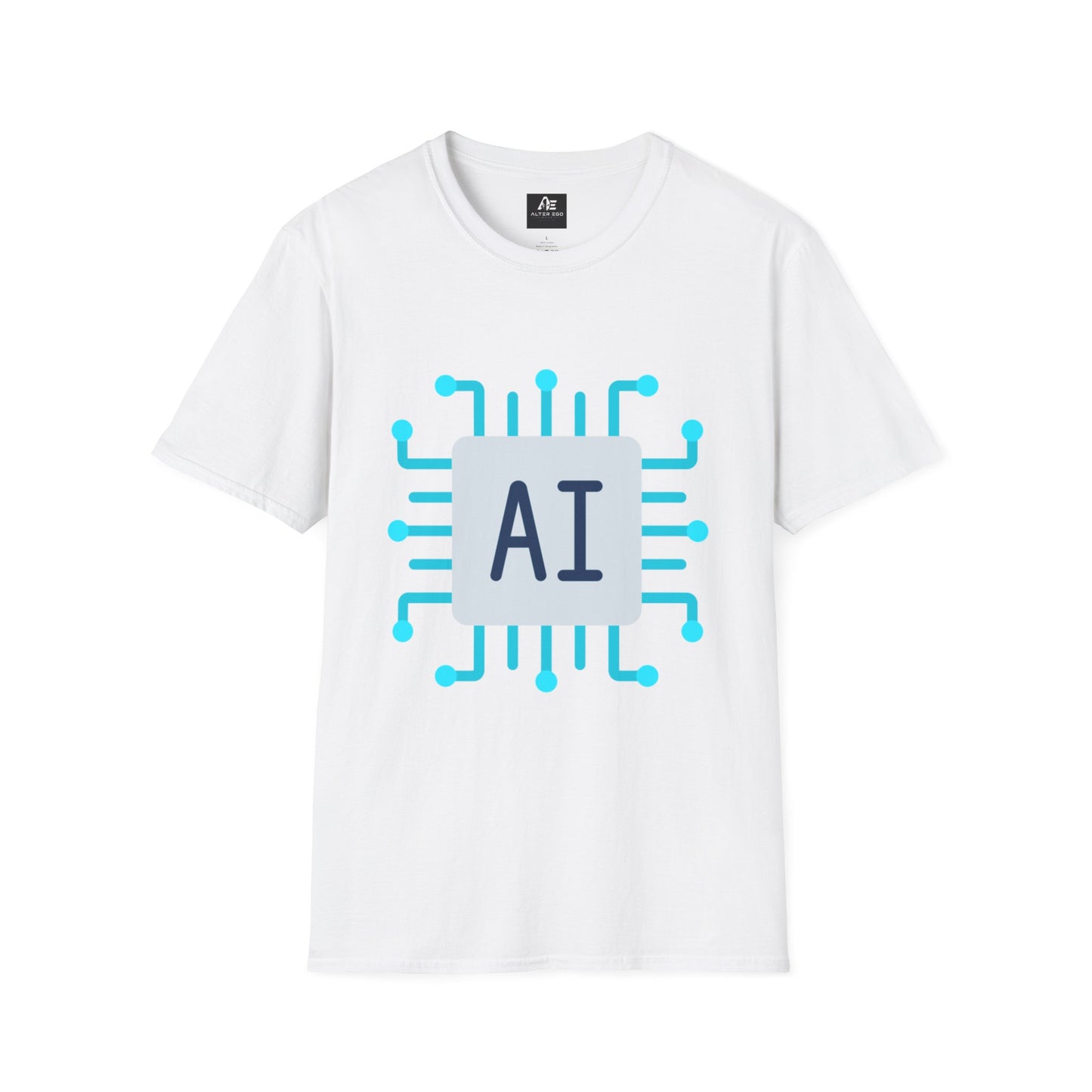 AI Chip Graphic T‑Shirt — Tech Circuit Design Tee