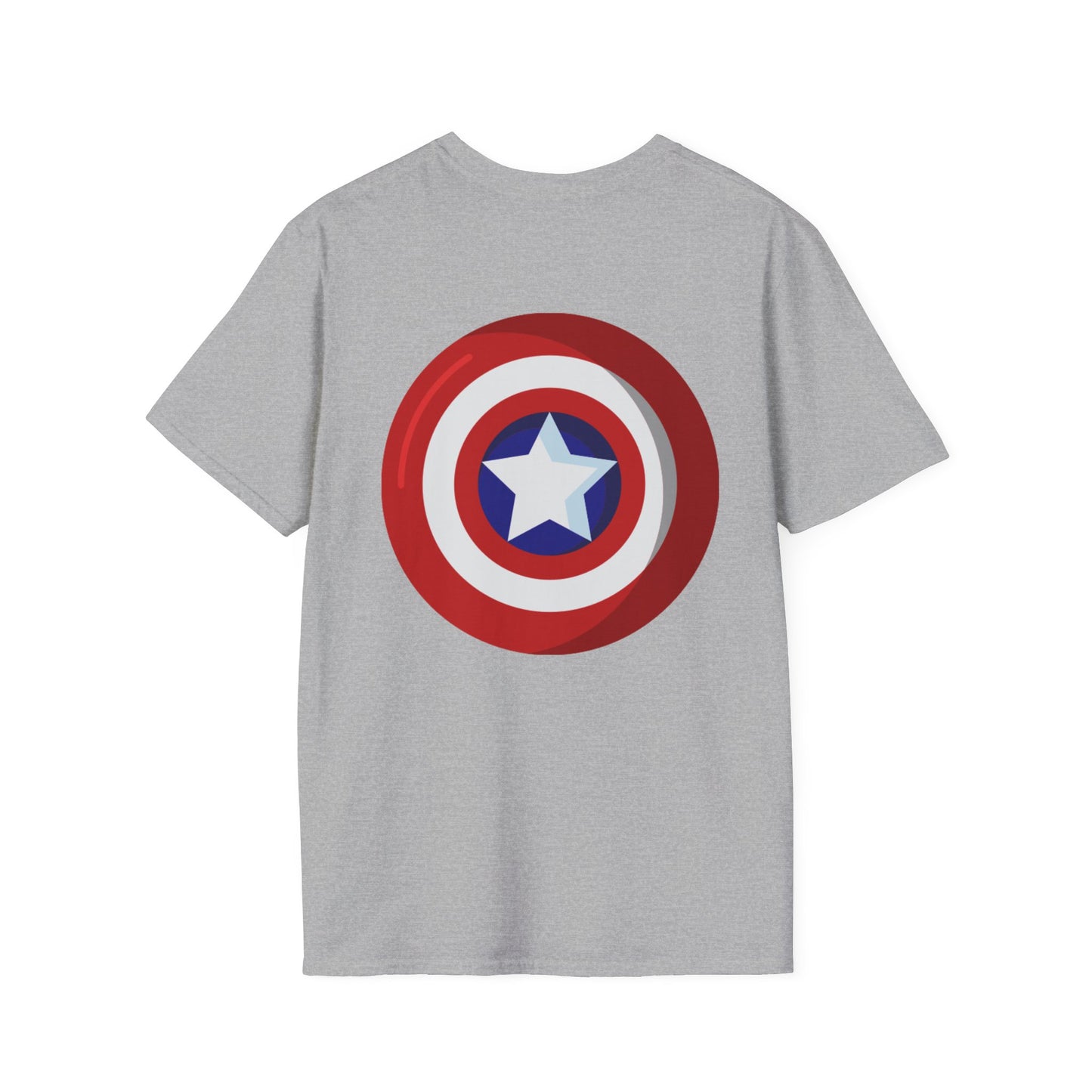 Captain Mask Graphic T-Shirt — Retro Patriotic Superhero Tee