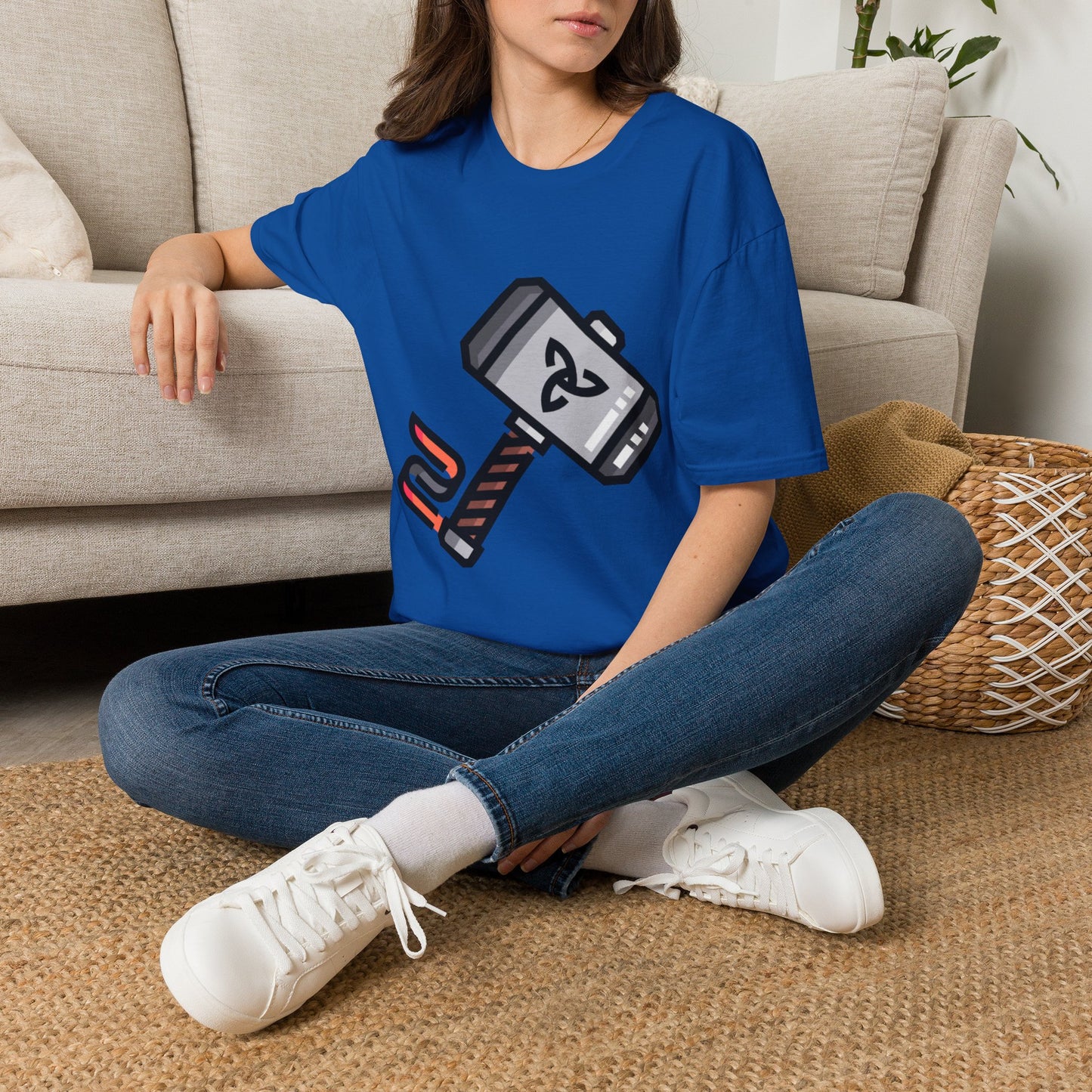 Thor Hammer T-Shirt — Mythic Mjolnir Graphic Tee with Celtic Knot