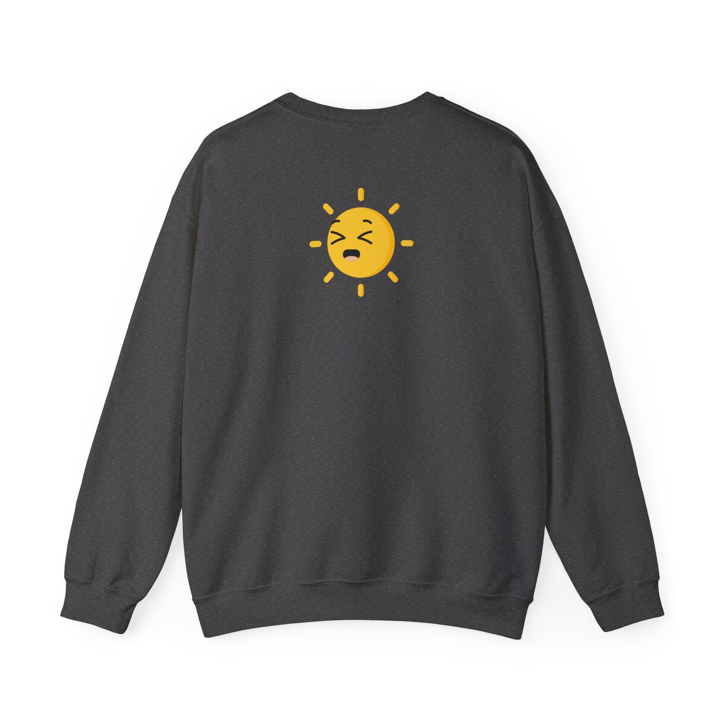 Crewneck Unisex Sweatshirt — Cute Laughing Chick Design ("LOL")