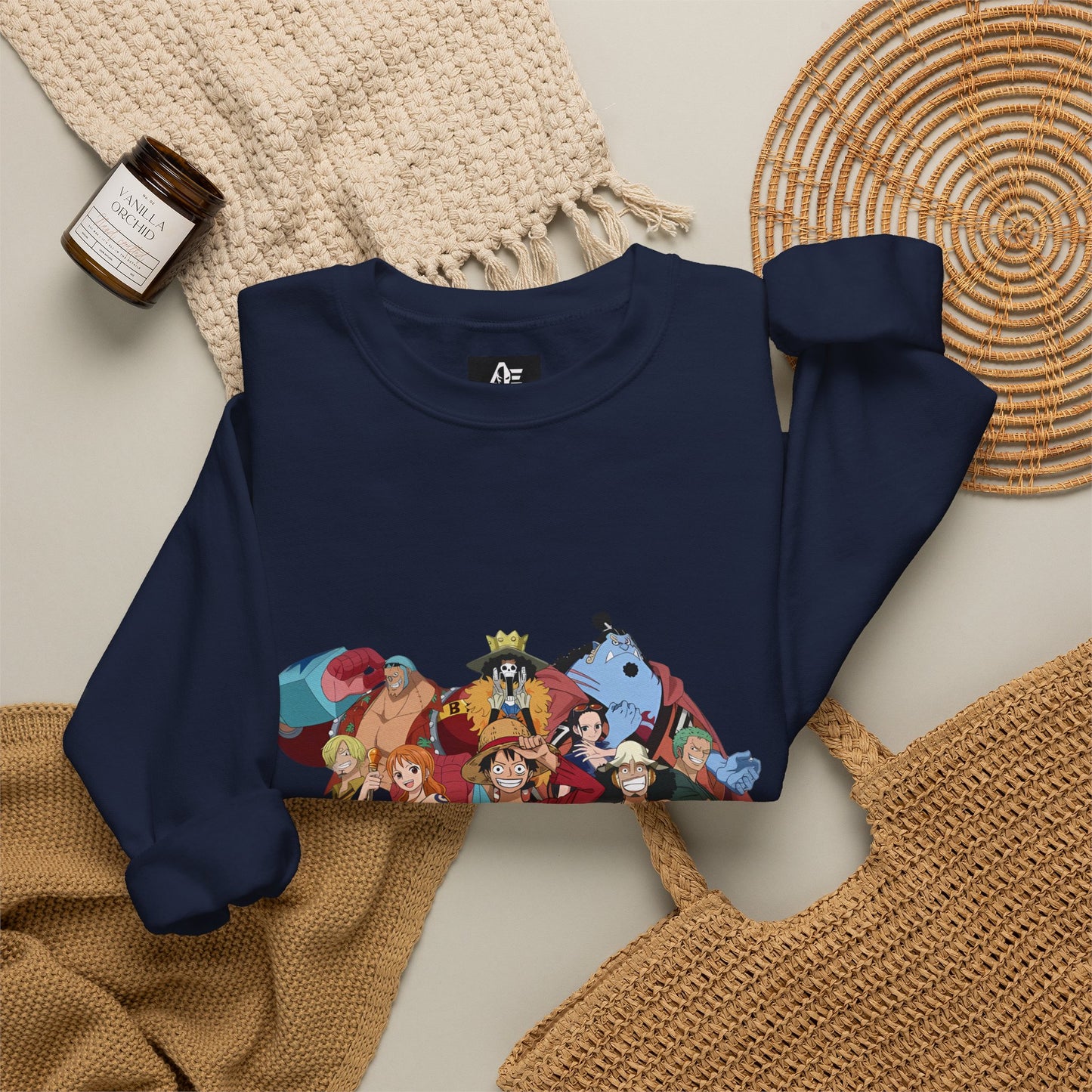 One Piece Crewneck Unisex Sweatshirt — Straw Hat Pirates Graphic Pullover