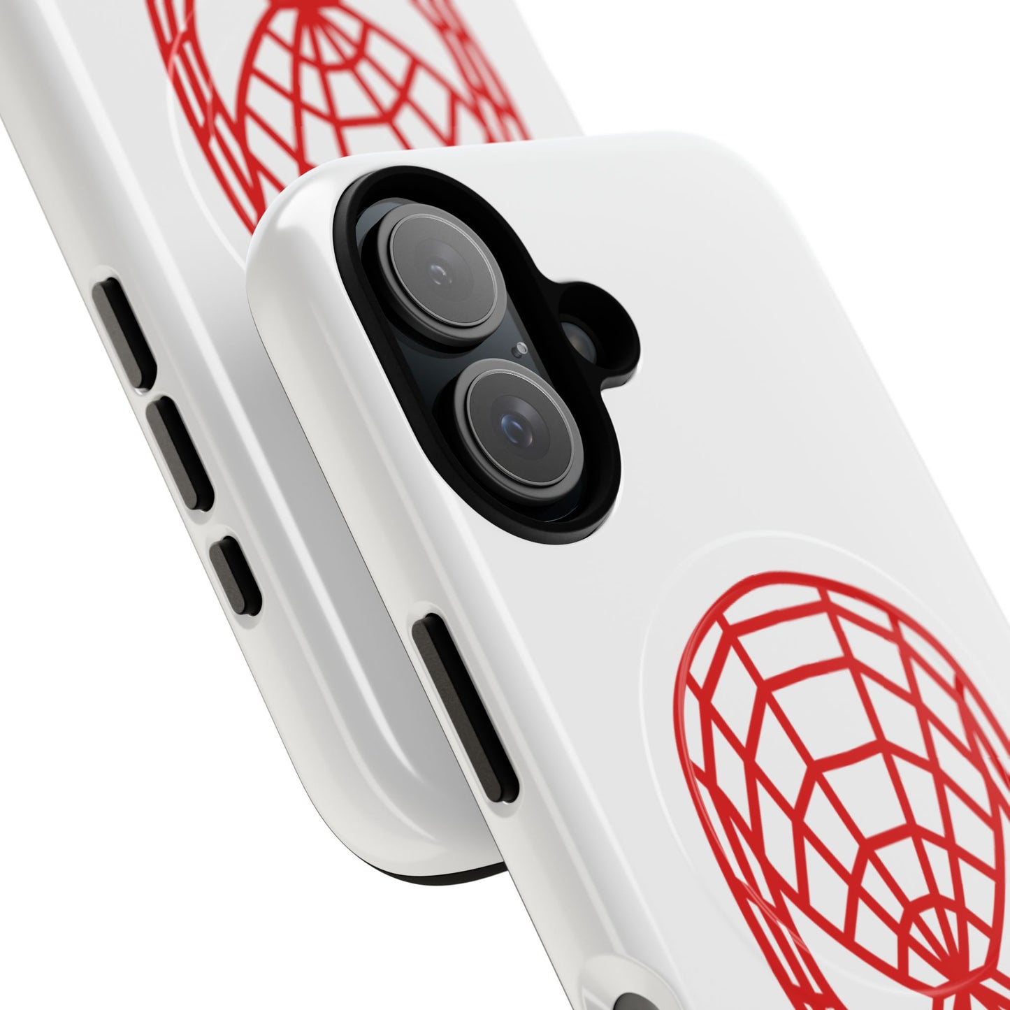 Spider Web Mask Tough Magnetic Phone Case — Red Graphic iPhone Cover