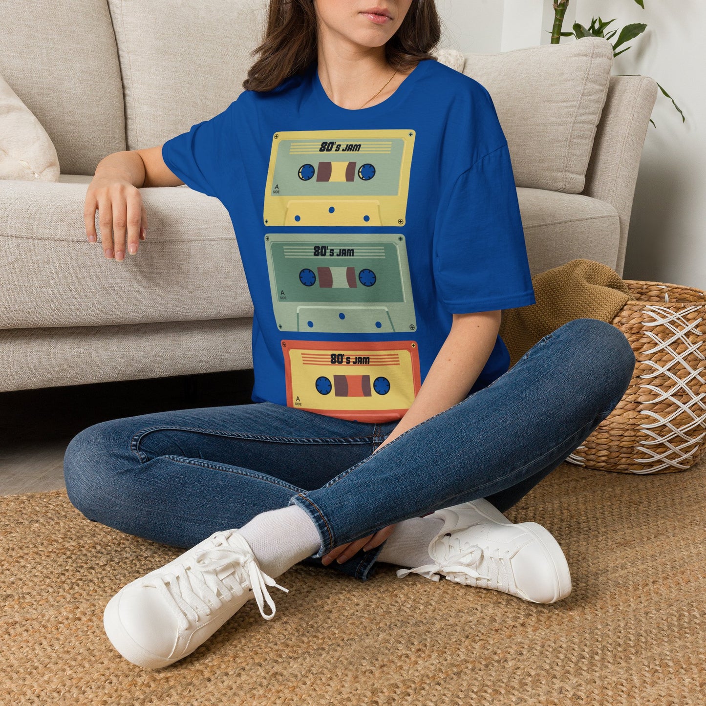 Cassette Stack T-Shirt — 80's Jam Retro Tape Graphic Tee