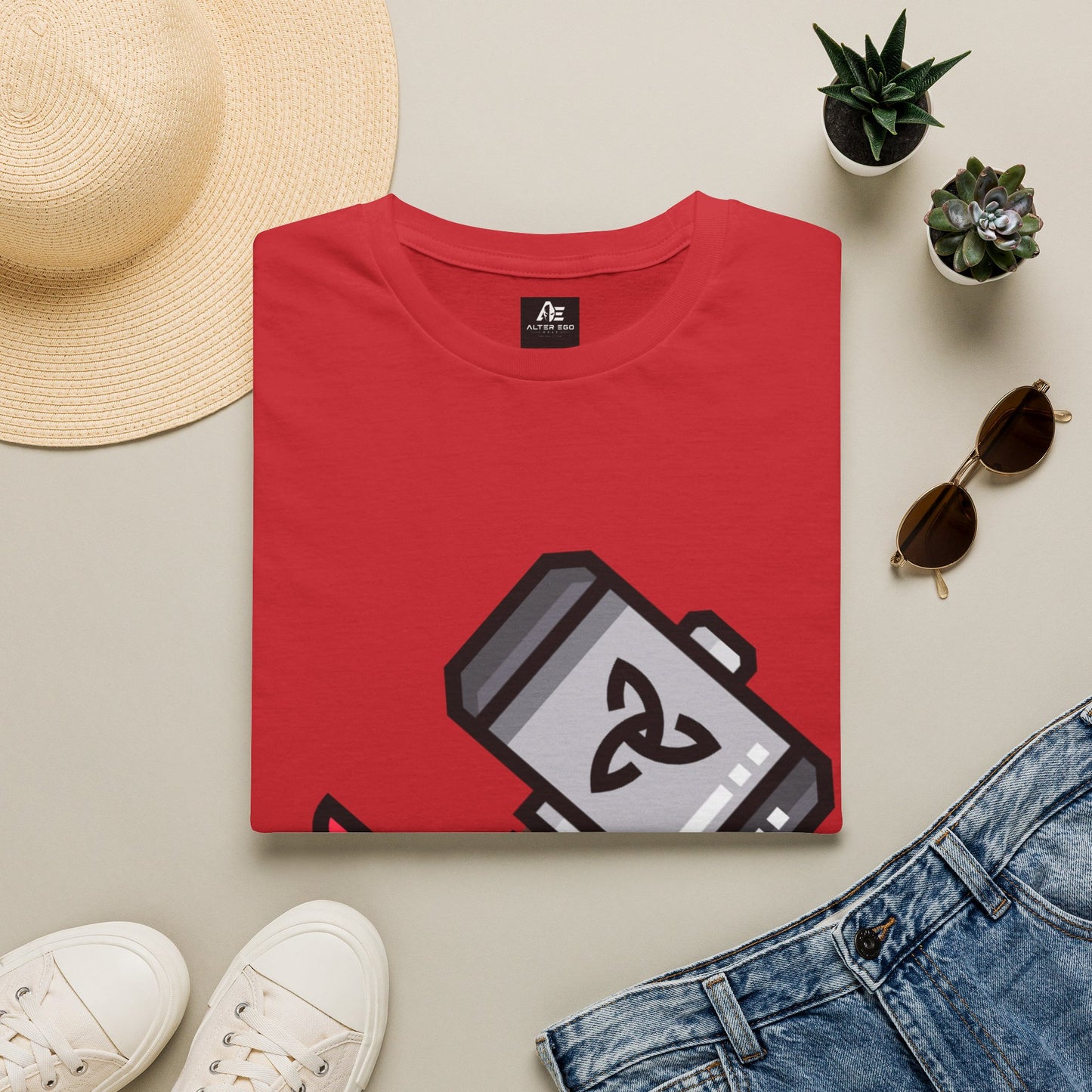 Thor Hammer T-Shirt — Mythic Mjolnir Graphic Tee with Celtic Knot