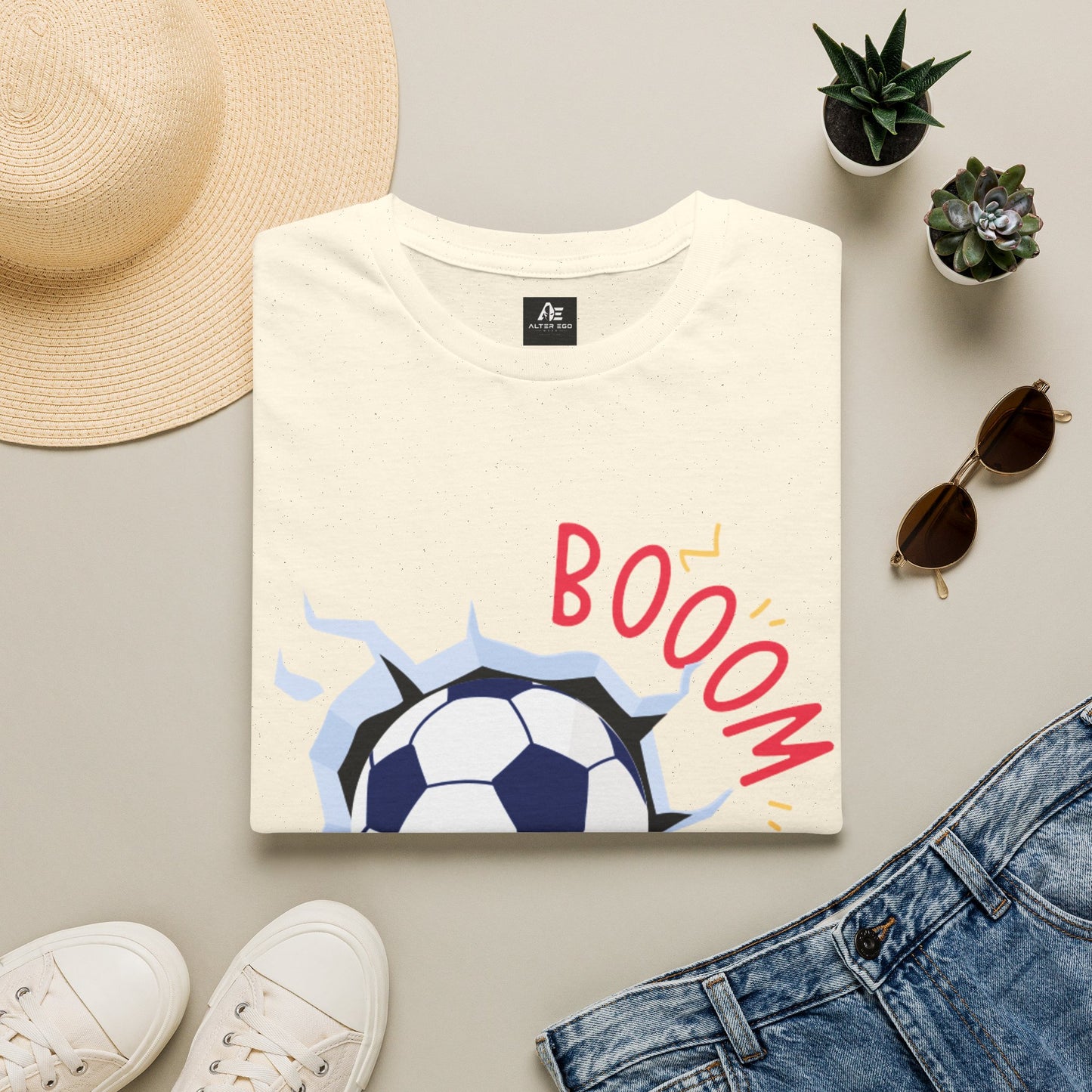 Soccer 'BOOOM' Graphic Unisex T-Shirt