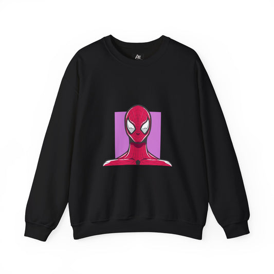 Spider Hero Sweatshirt — Red Mask Graphic Crewneck