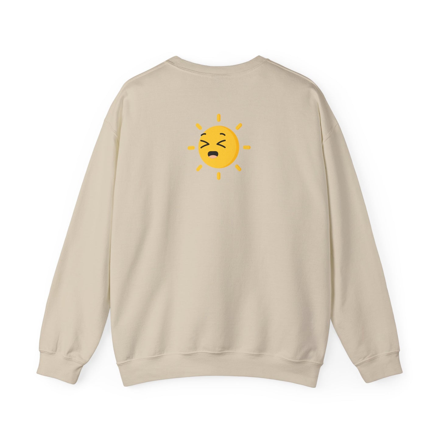 Crewneck Unisex Sweatshirt — Cute Laughing Chick Design ("LOL")