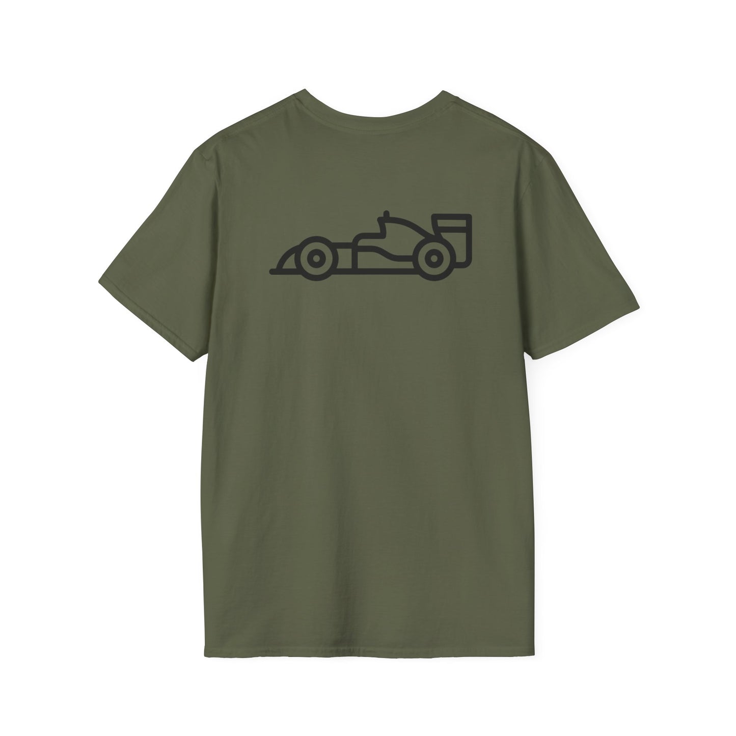 Racing Driver Graphic T-Shirt — Retro F1 Helmet Logo Tee
