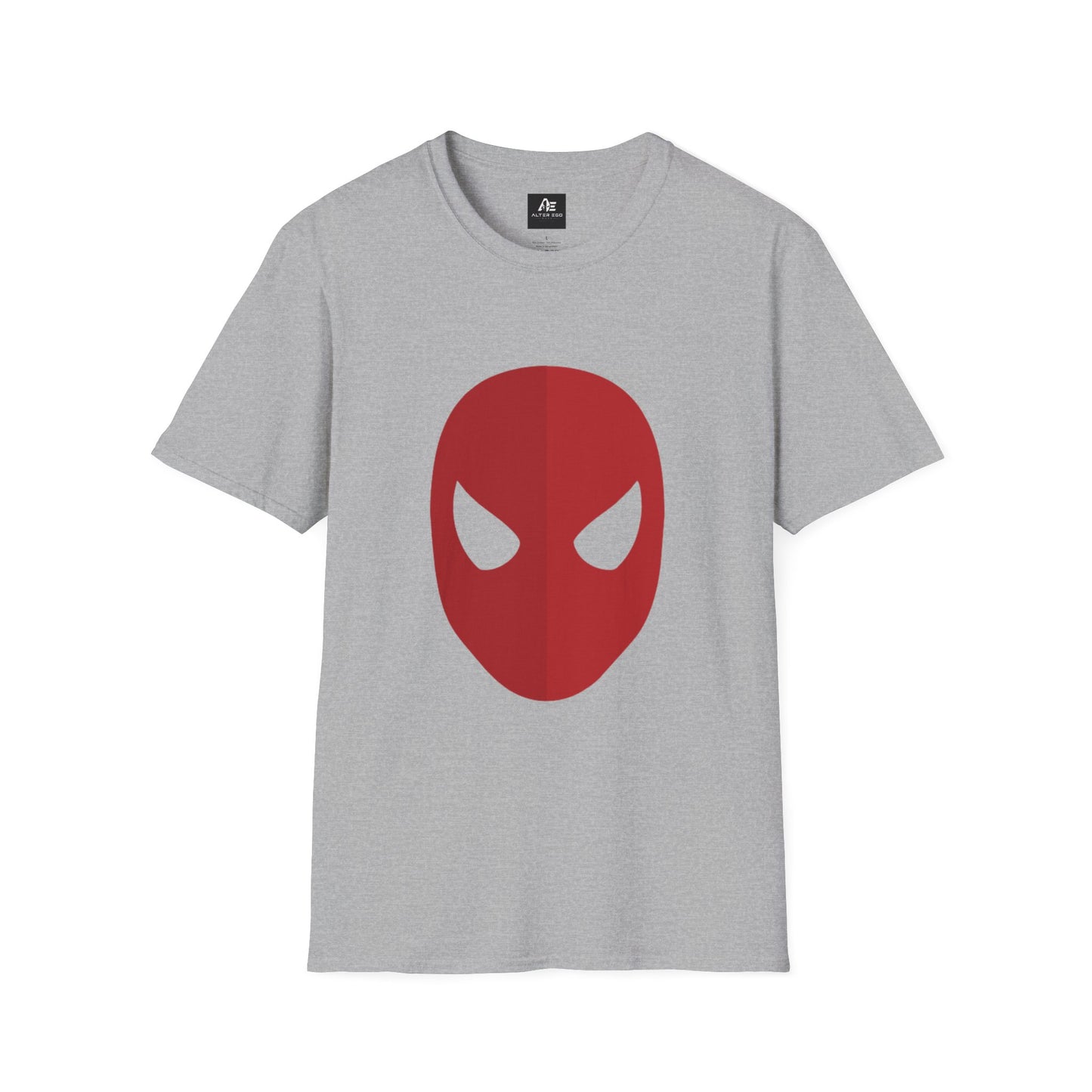 Spider Mask T-Shirt — Minimal Red Superhero Tee