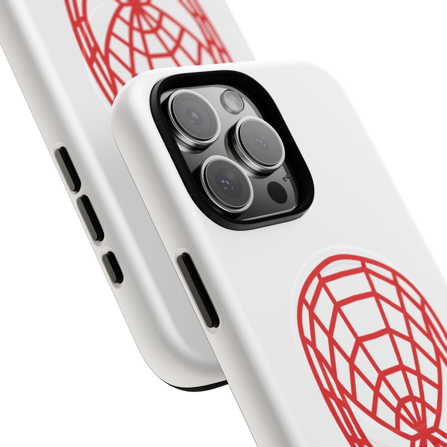 Spider Web Mask Tough Magnetic Phone Case — Red Graphic iPhone Cover