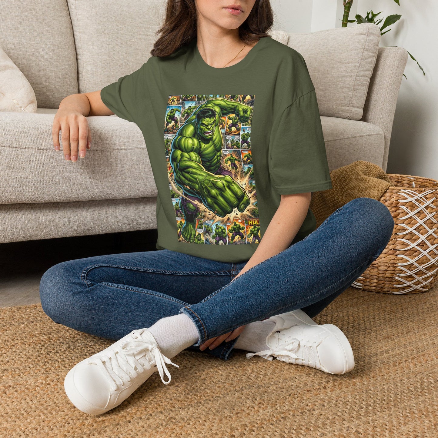 Hulk Comic Collage T-Shirt
