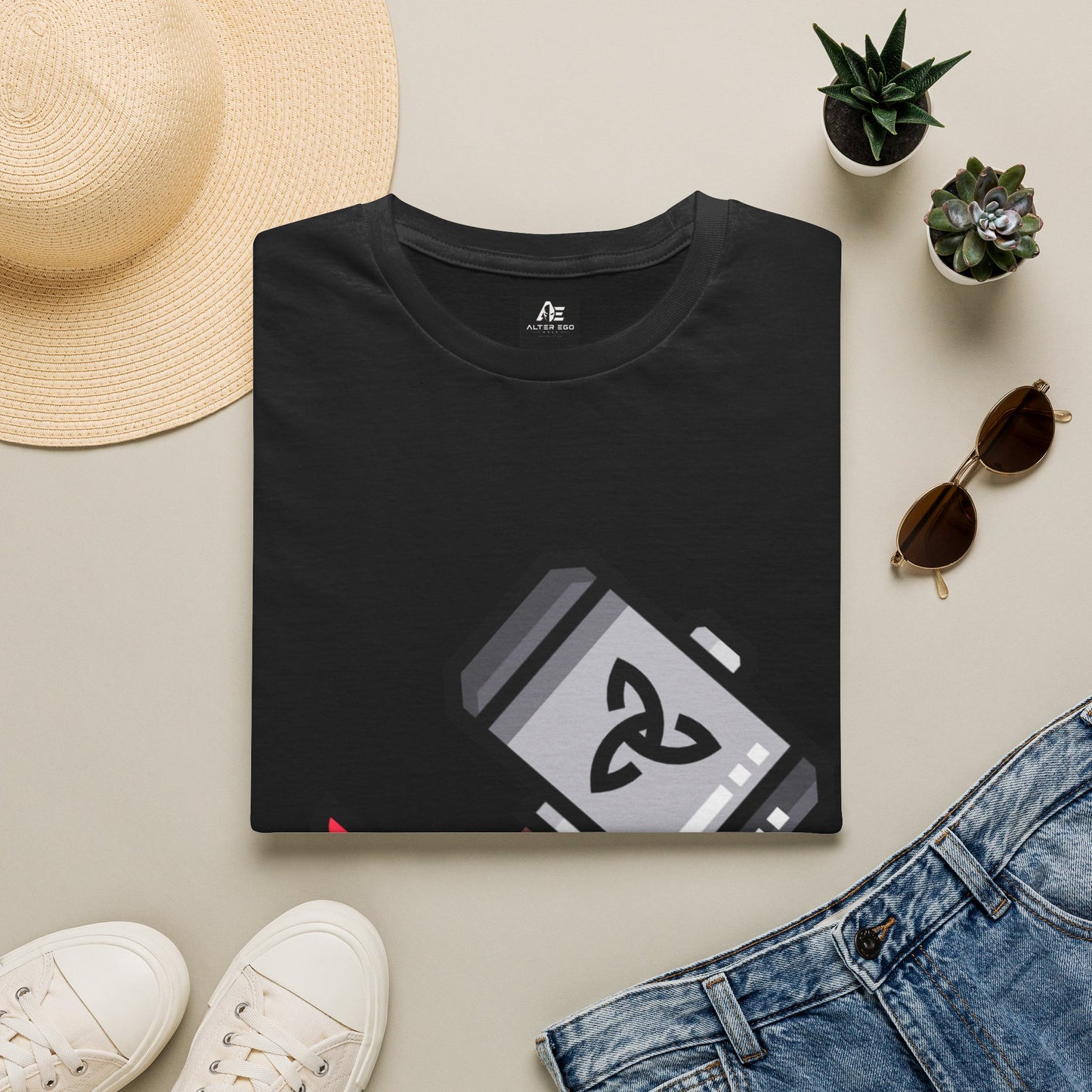 Thor Hammer T-Shirt — Mythic Mjolnir Graphic Tee with Celtic Knot