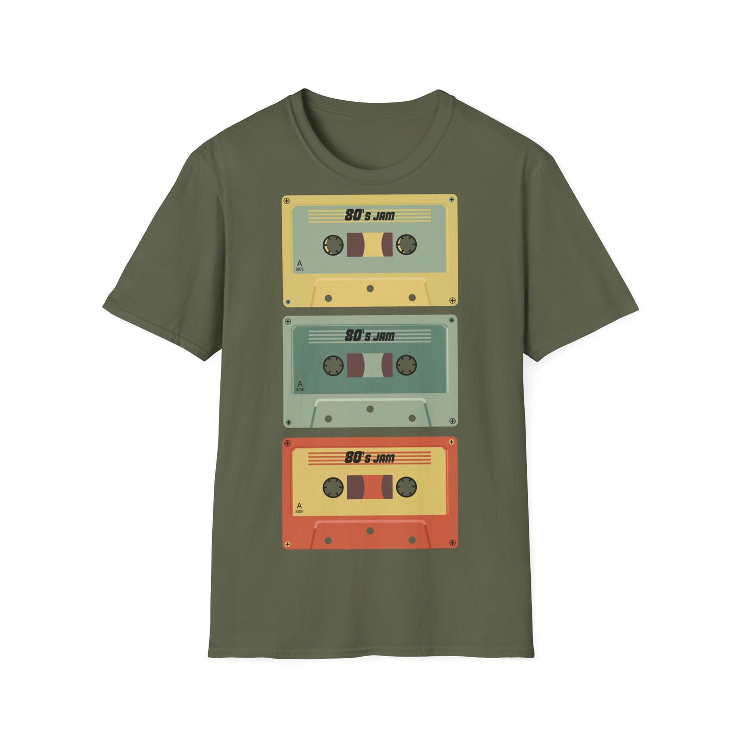 Cassette Stack T-Shirt — 80's Jam Retro Tape Graphic Tee