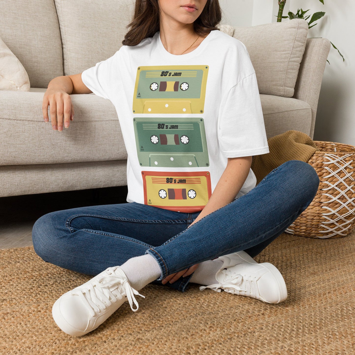 Cassette Stack T-Shirt — 80's Jam Retro Tape Graphic Tee
