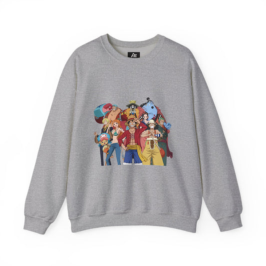 One Piece Crewneck Unisex Sweatshirt — Straw Hat Pirates Graphic Pullover