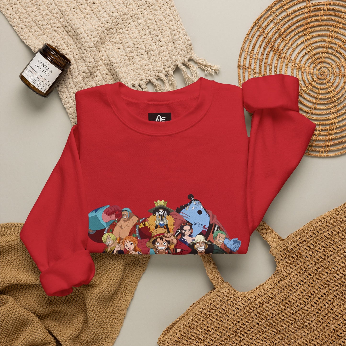 One Piece Crewneck Unisex Sweatshirt — Straw Hat Pirates Graphic Pullover