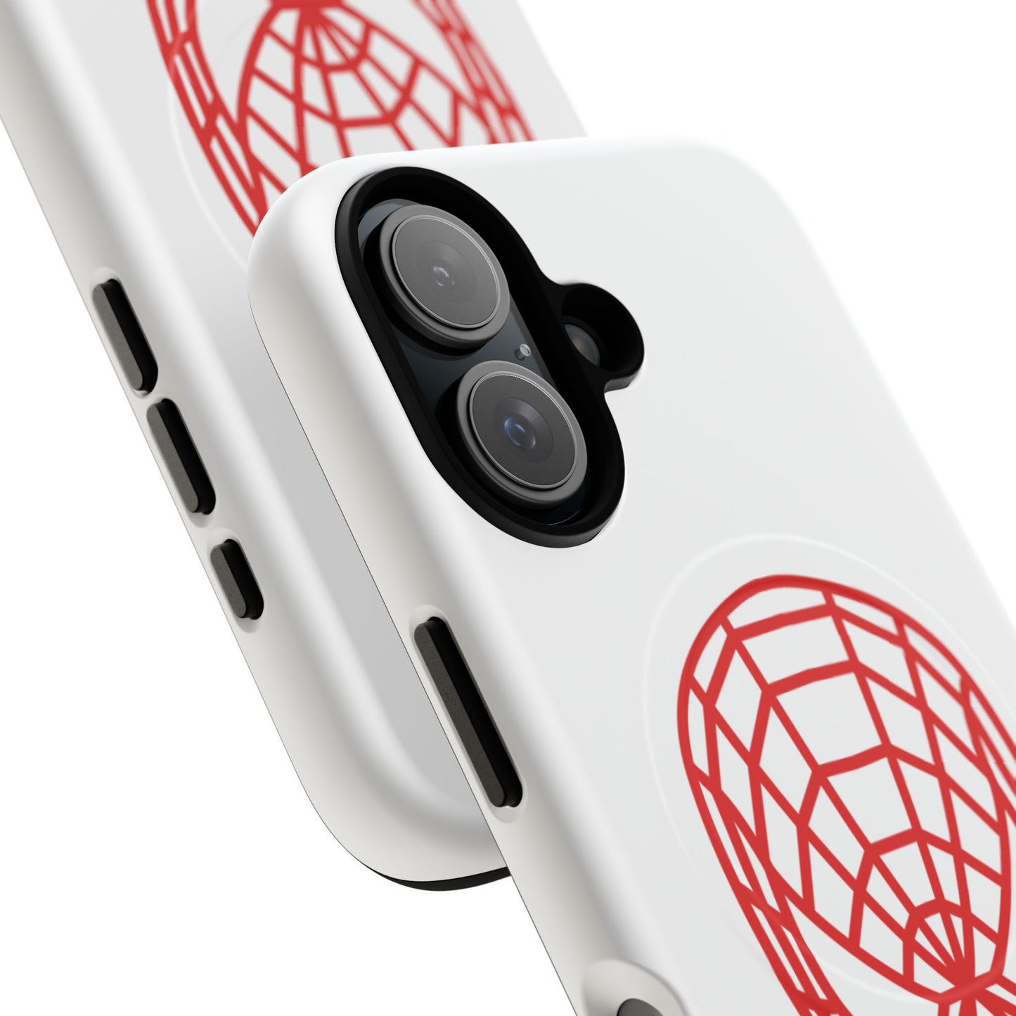 Spider Web Mask Tough Magnetic Phone Case — Red Graphic iPhone Cover