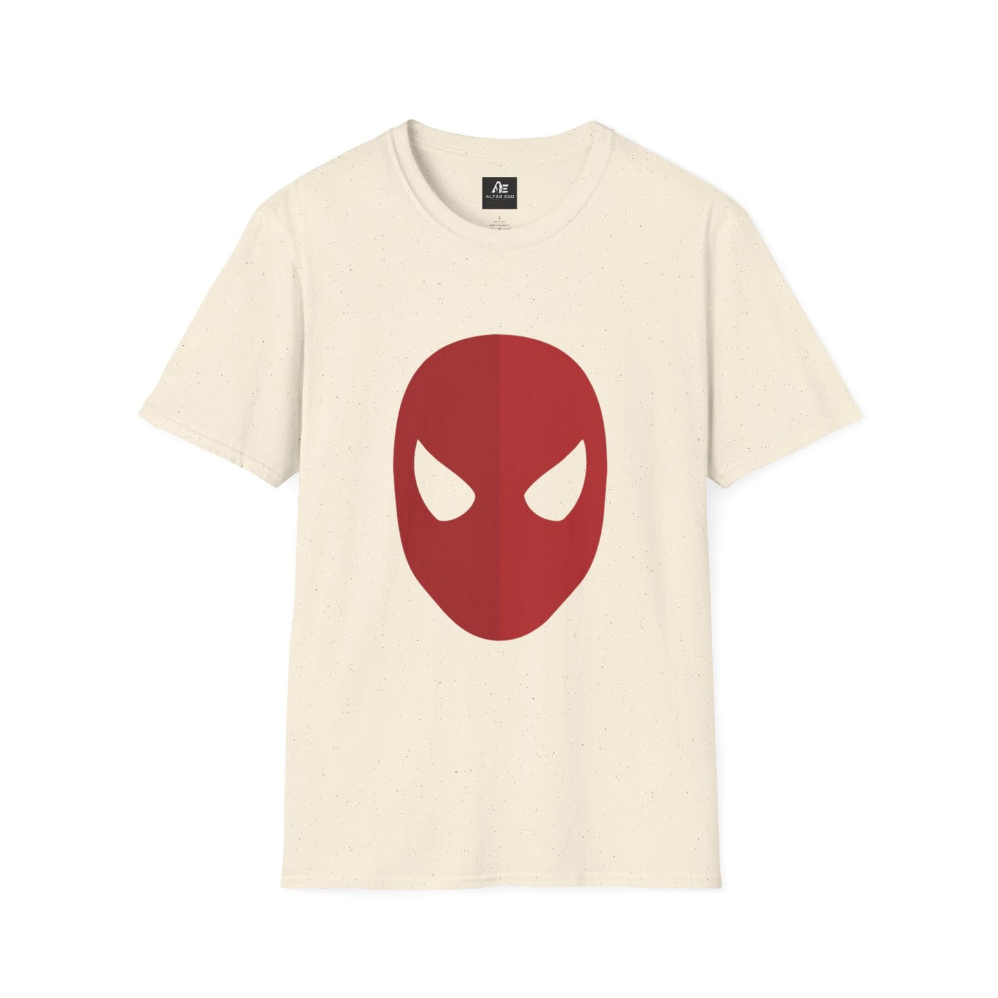 Spider Mask T-Shirt — Minimal Red Superhero Tee