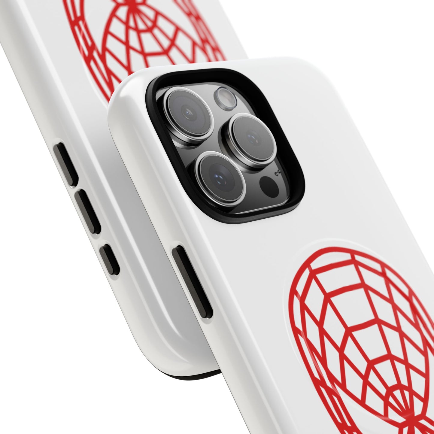 Spider Web Mask Tough Magnetic Phone Case — Red Graphic iPhone Cover