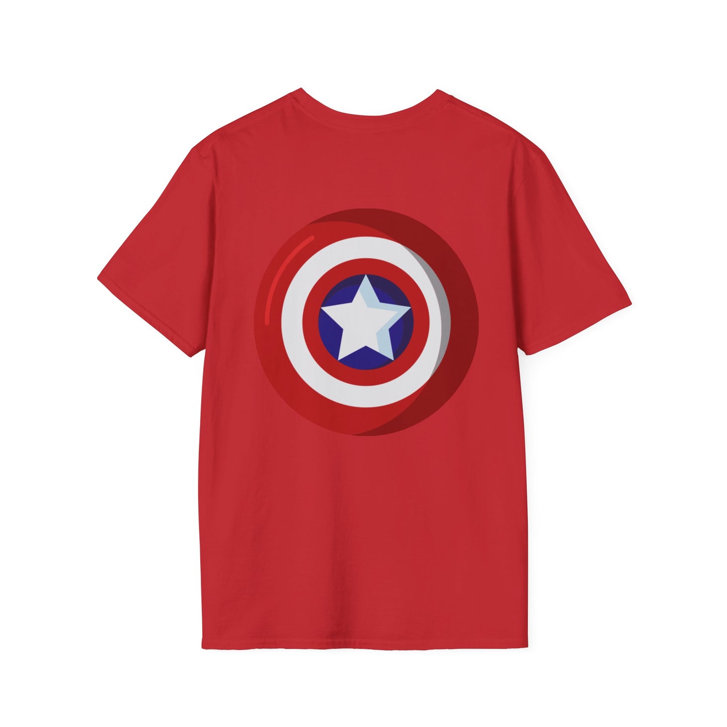 Captain Mask Graphic T-Shirt — Retro Patriotic Superhero Tee