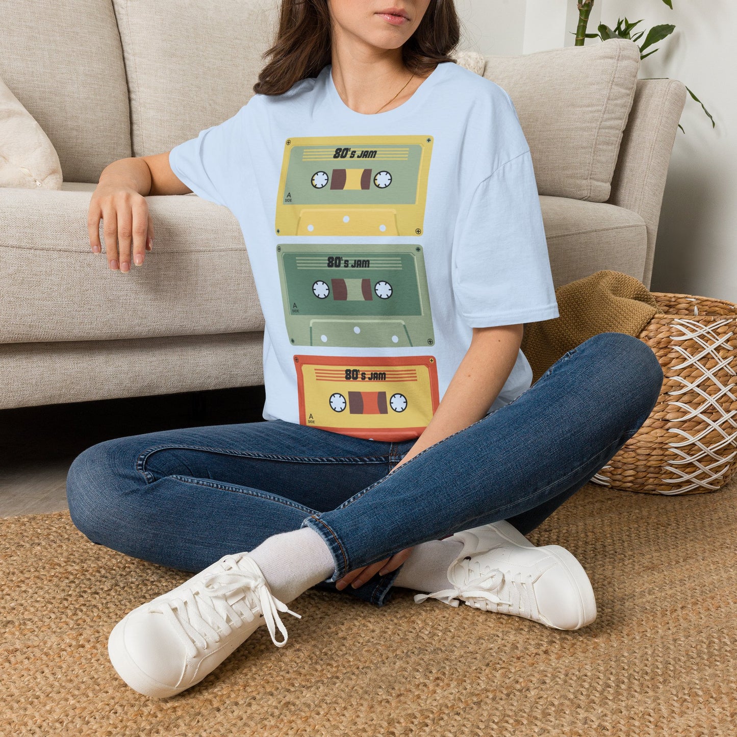 Cassette Stack T-Shirt — 80's Jam Retro Tape Graphic Tee