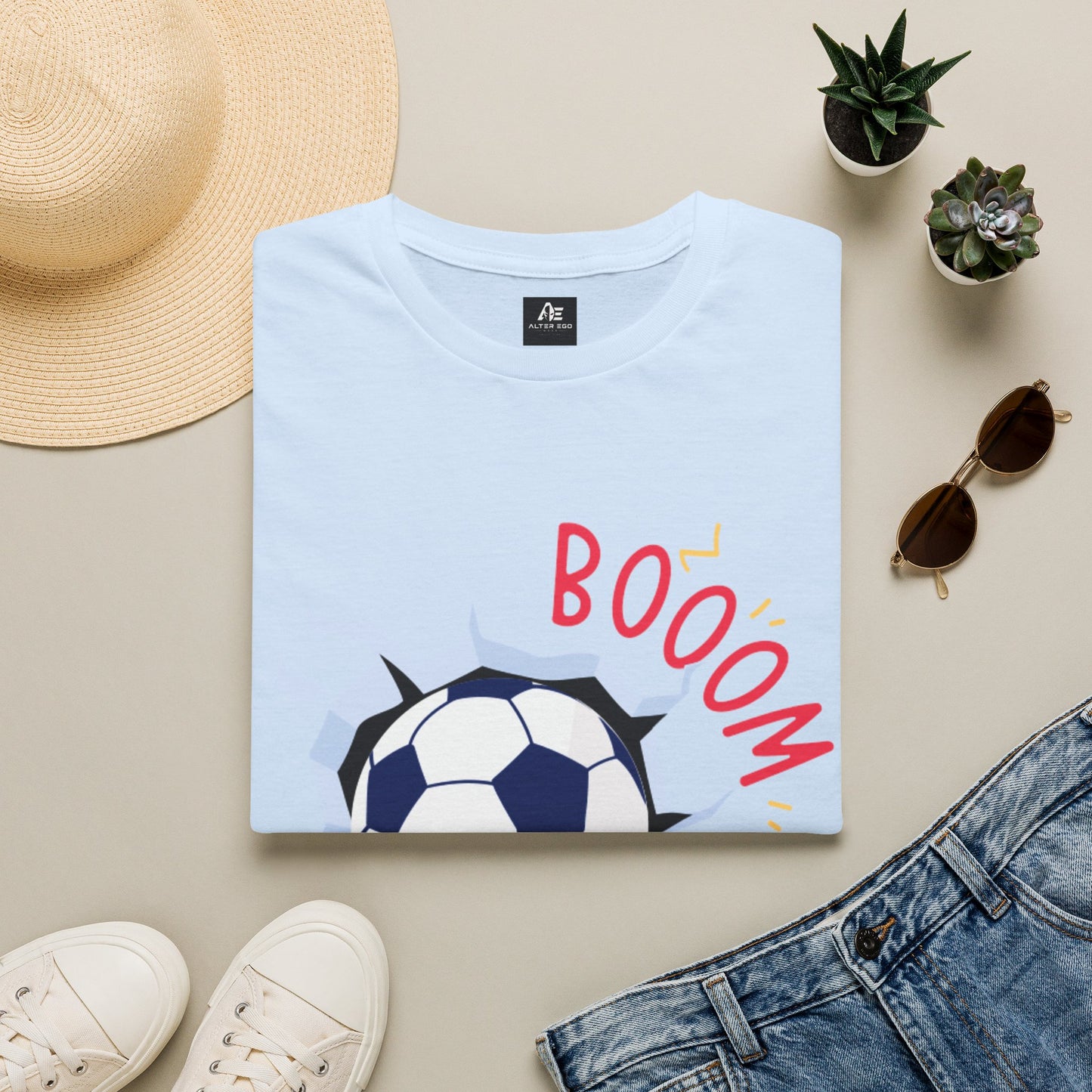 Soccer 'BOOOM' Graphic Unisex T-Shirt