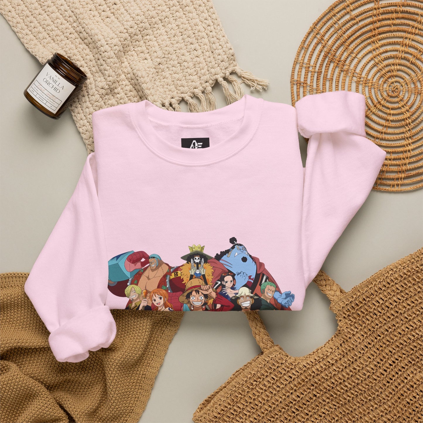One Piece Crewneck Unisex Sweatshirt — Straw Hat Pirates Graphic Pullover