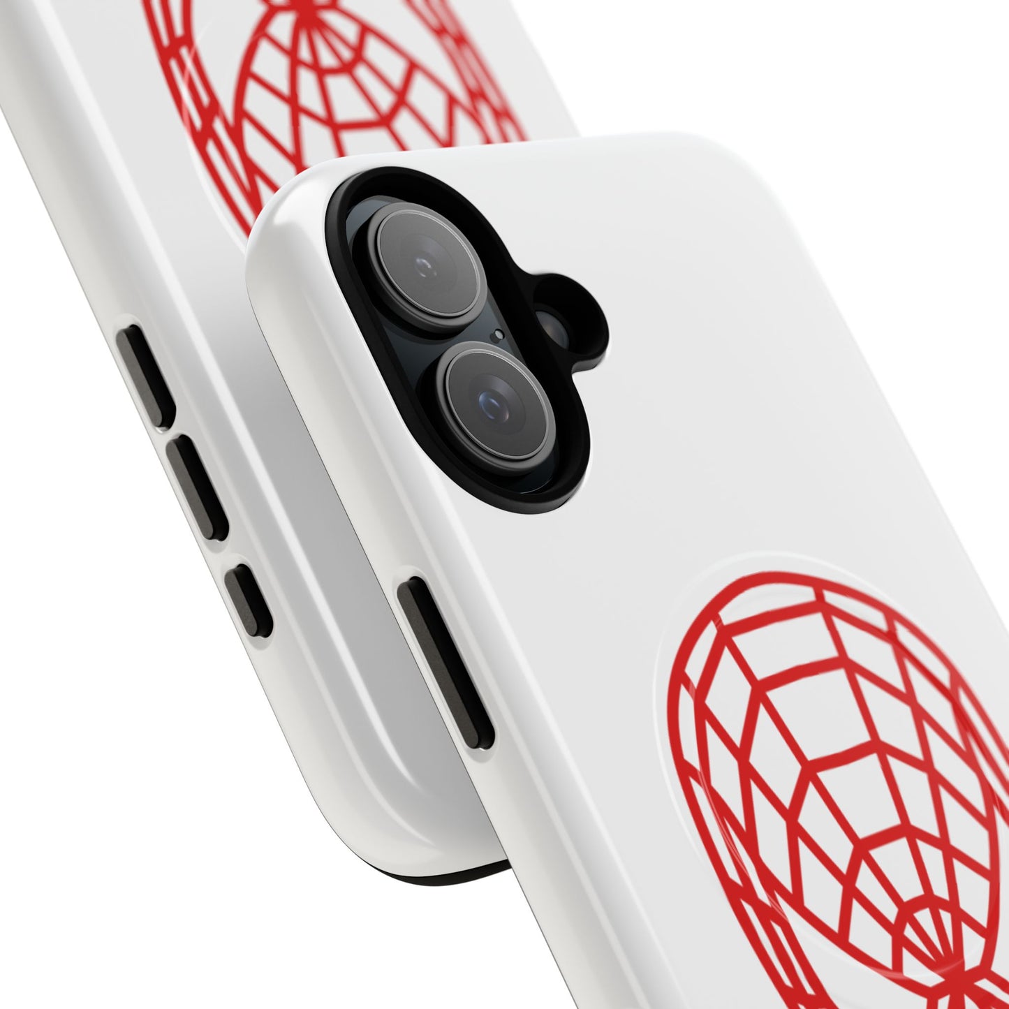 Spider Web Mask Tough Magnetic Phone Case — Red Graphic iPhone Cover