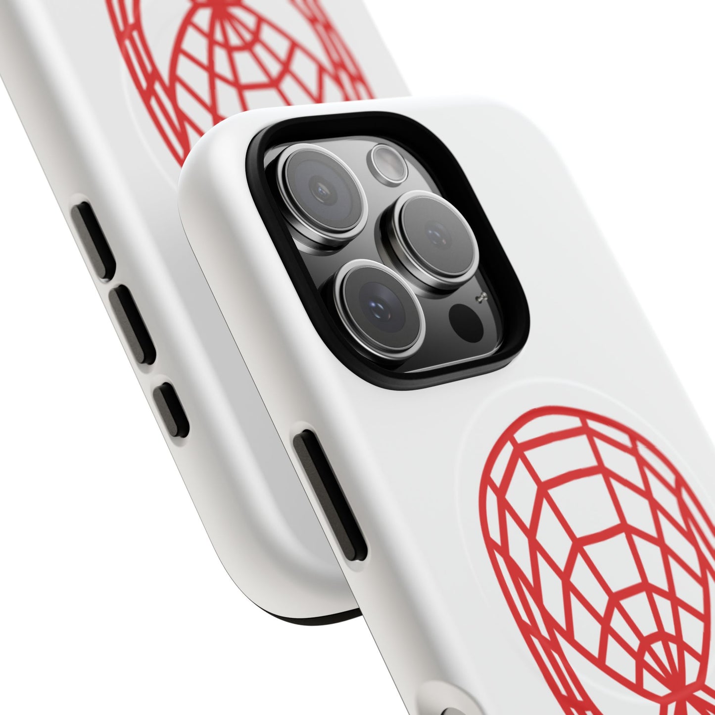 Spider Web Mask Tough Magnetic Phone Case — Red Graphic iPhone Cover