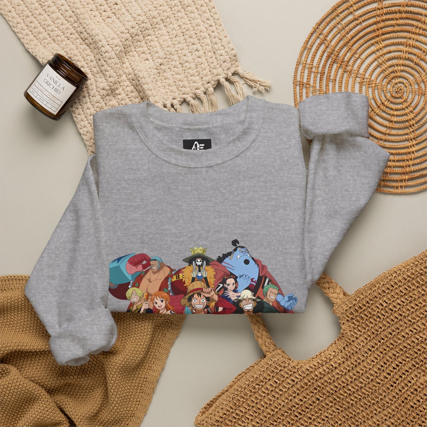 One Piece Crewneck Unisex Sweatshirt — Straw Hat Pirates Graphic Pullover