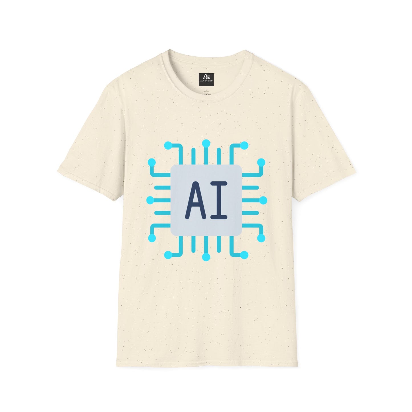 AI Chip Graphic T‑Shirt — Tech Circuit Design Tee
