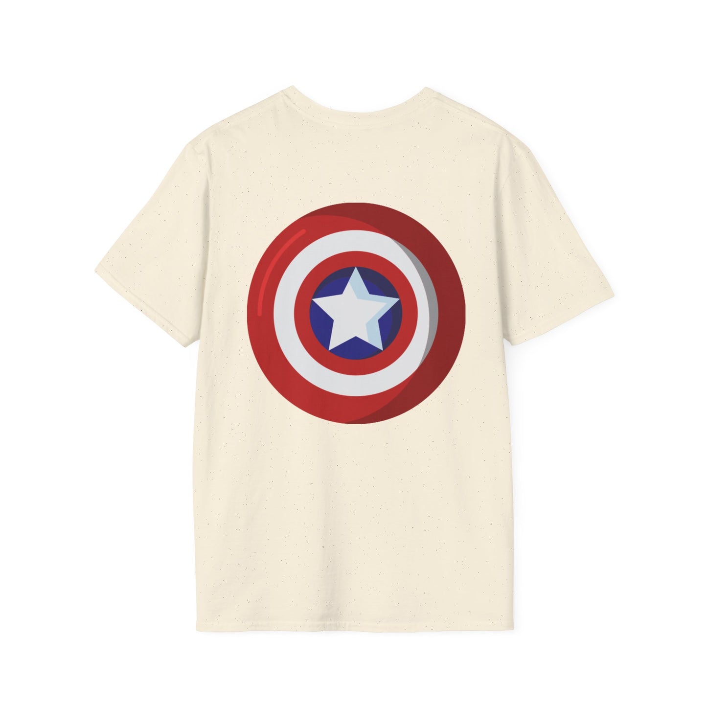 Captain Mask Graphic T-Shirt — Retro Patriotic Superhero Tee