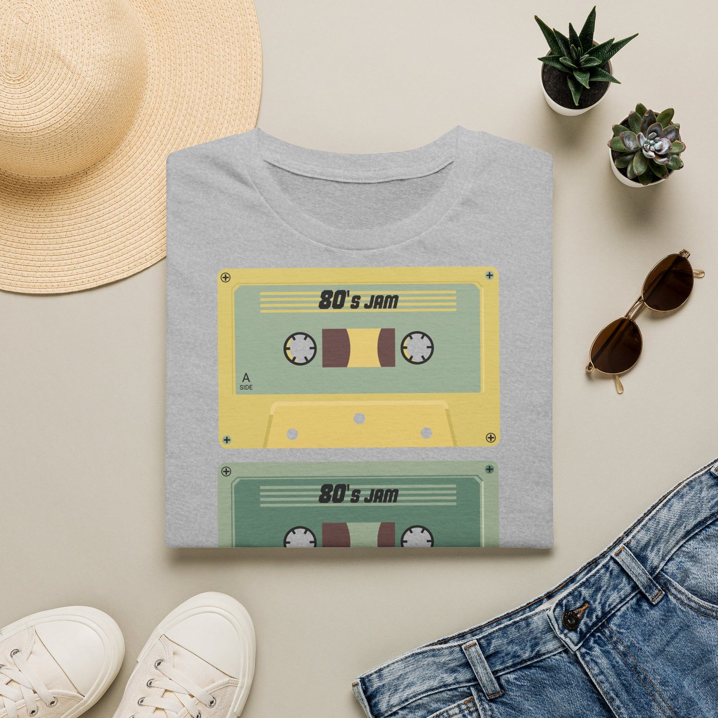 Cassette Stack T-Shirt — 80's Jam Retro Tape Graphic Tee