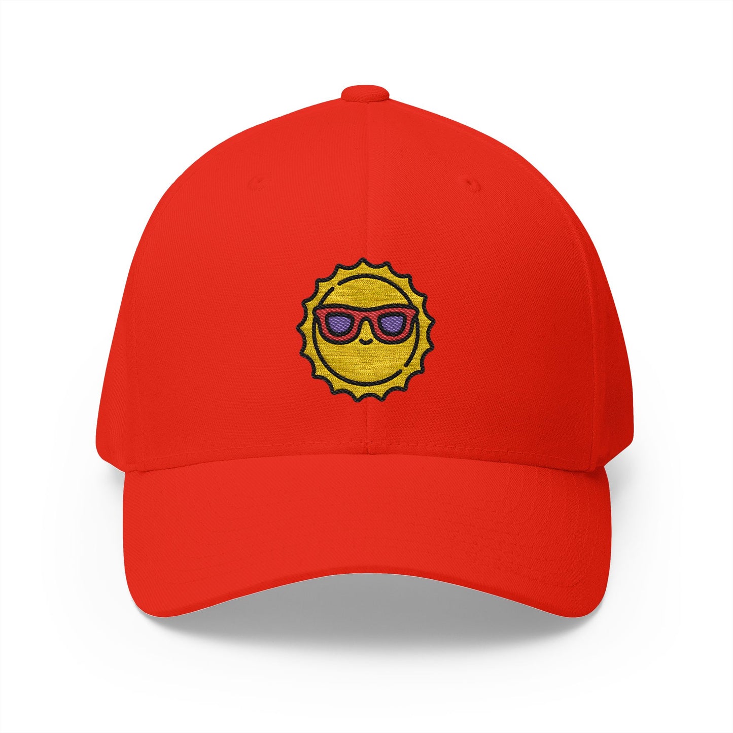 Embroidered Sunny Sunglasses Cap — Fun Summer Sun Hat