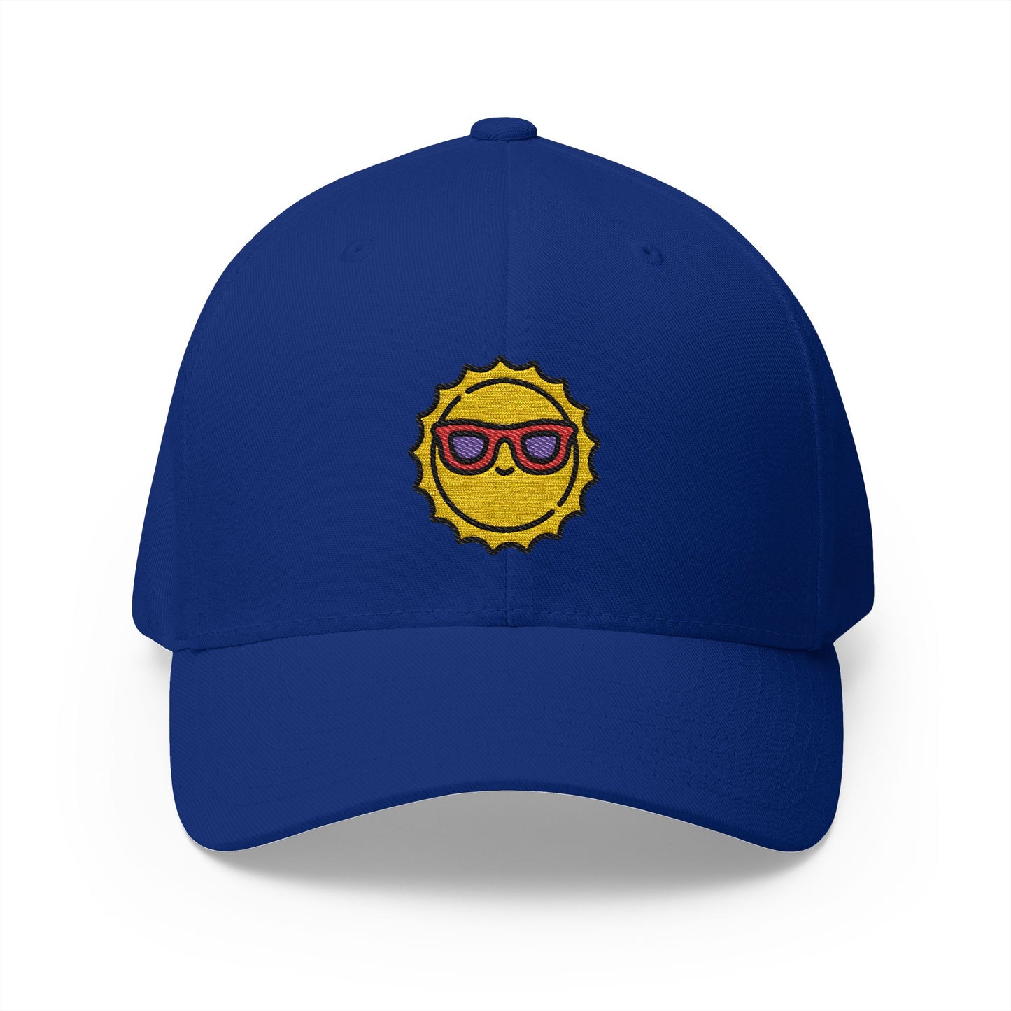 Embroidered Sunny Sunglasses Cap — Fun Summer Sun Hat