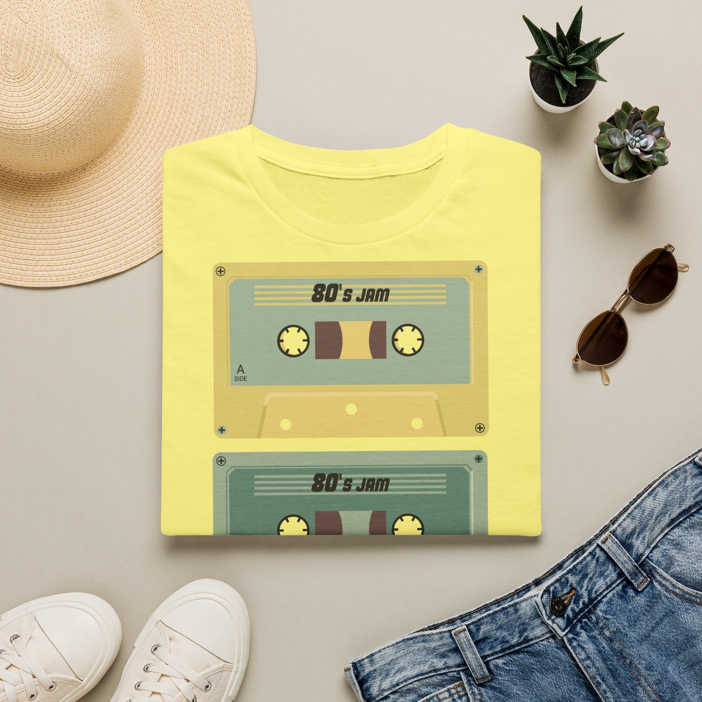 Cassette Stack T-Shirt — 80's Jam Retro Tape Graphic Tee