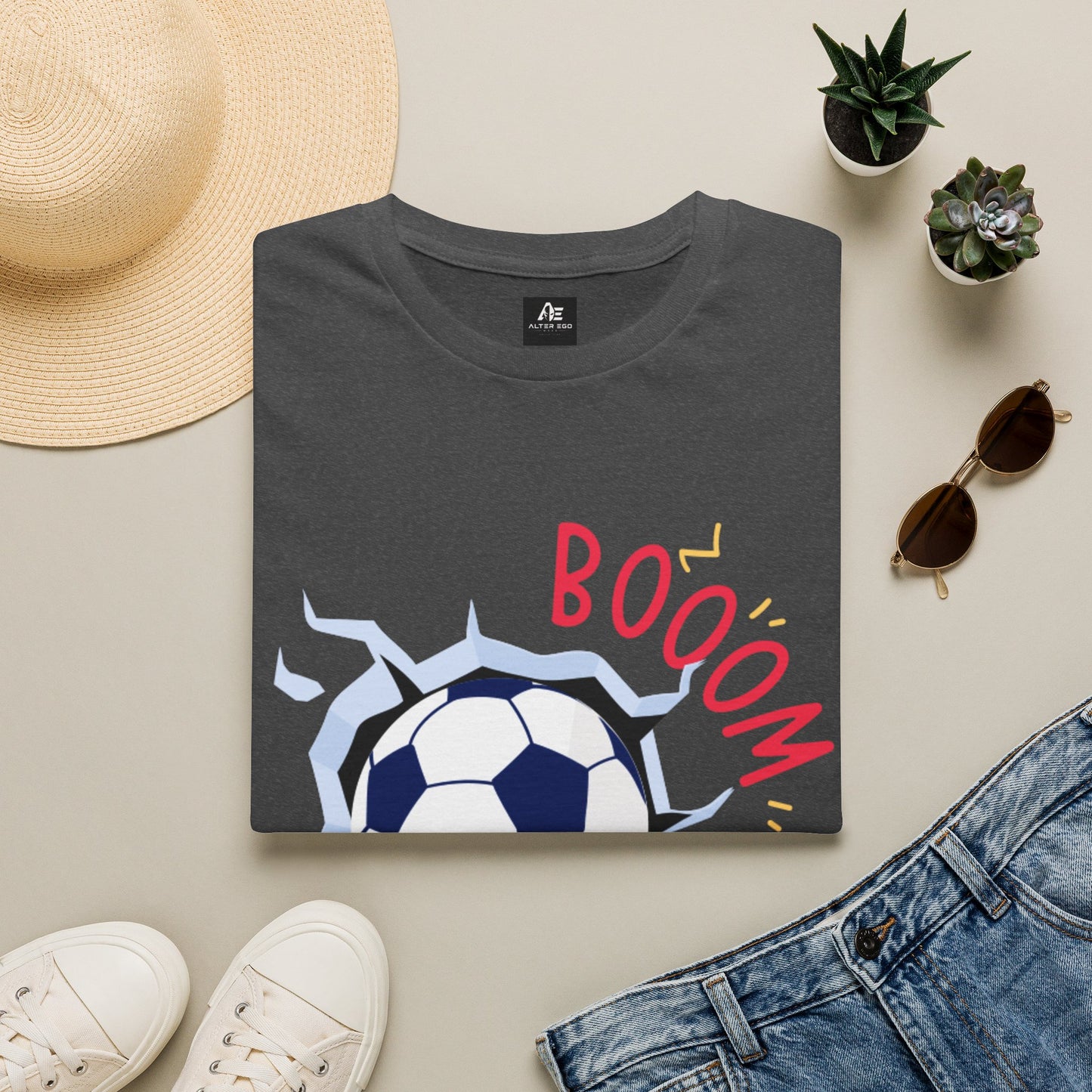 Soccer 'BOOOM' Graphic Unisex T-Shirt