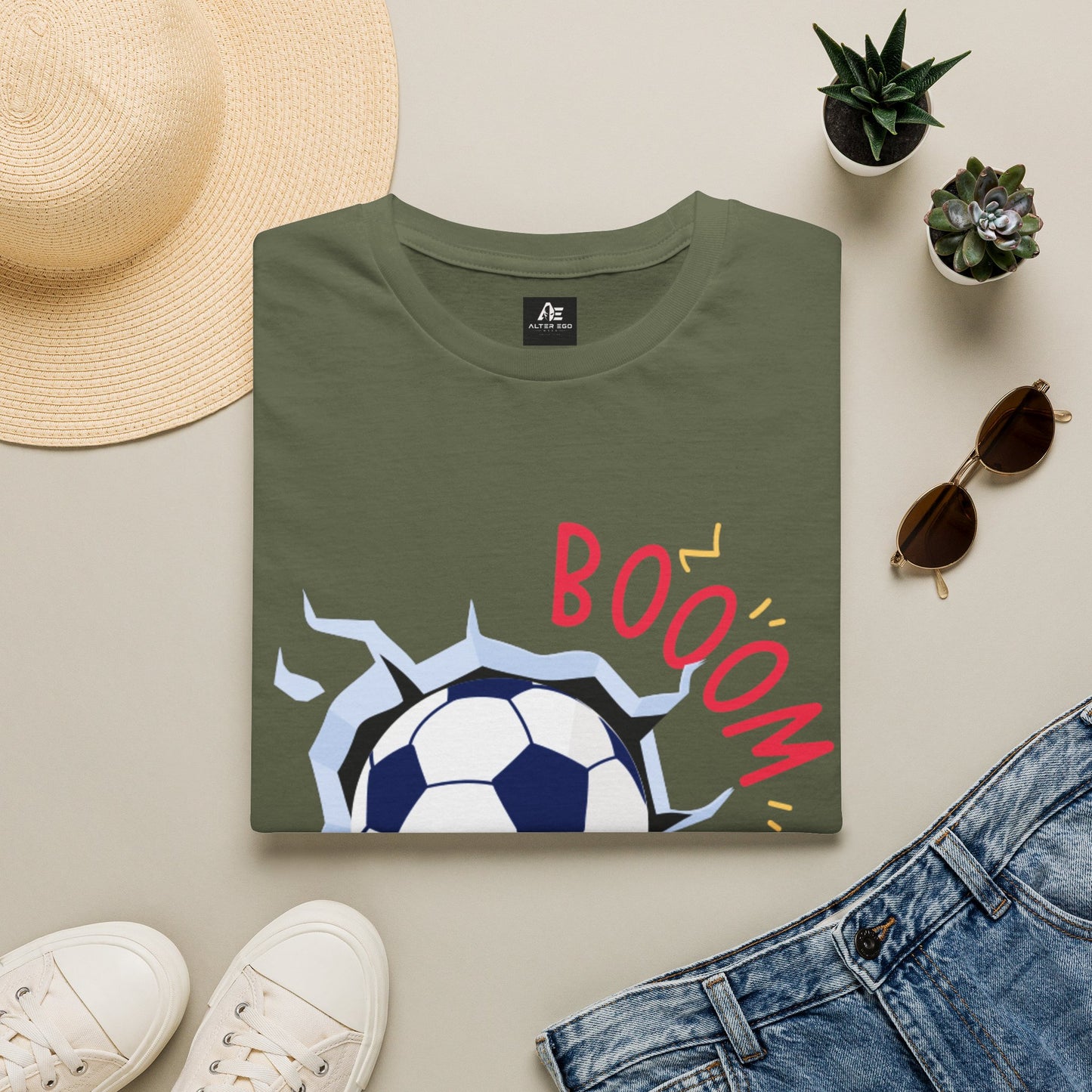 Soccer 'BOOOM' Graphic Unisex T-Shirt