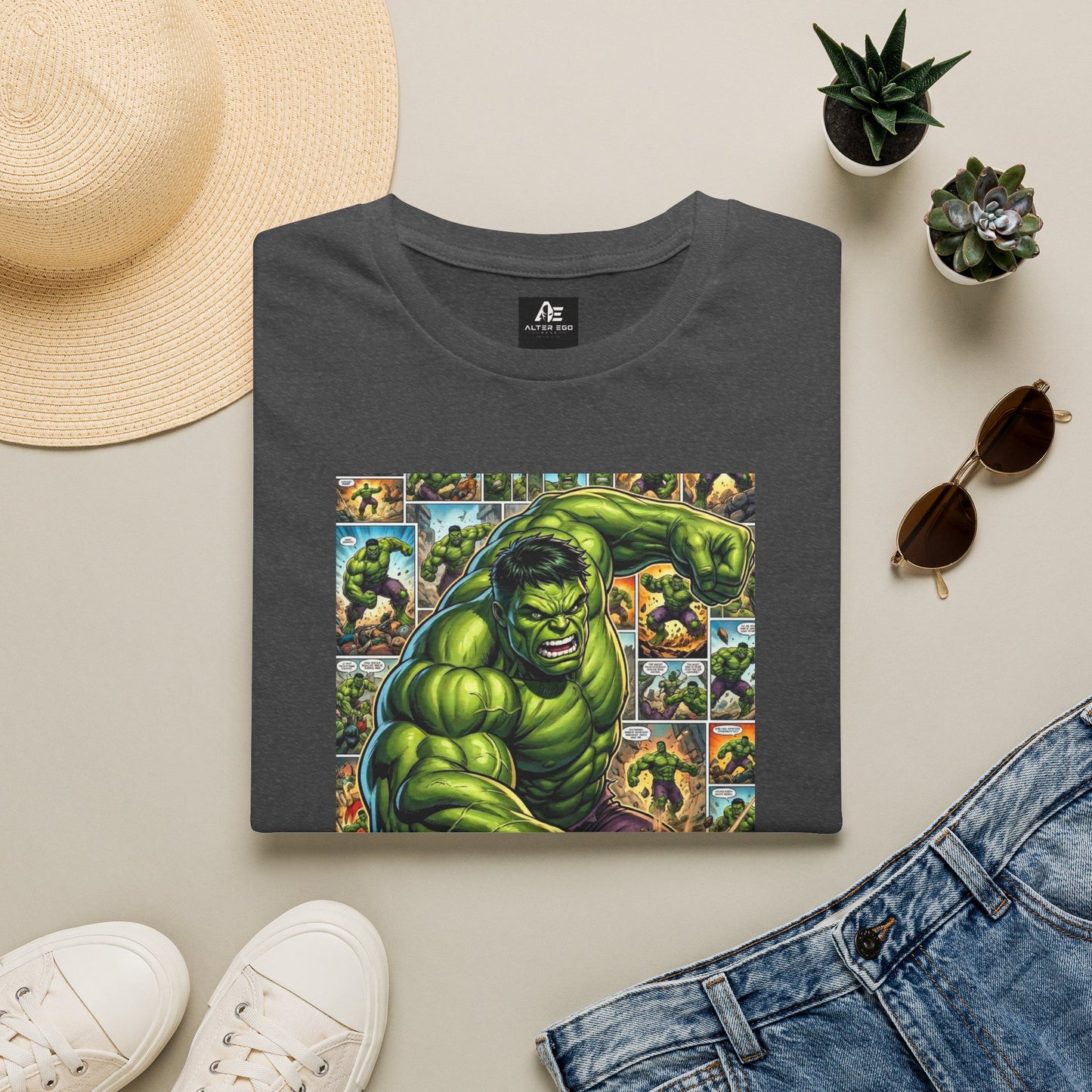Hulk Comic Collage T-Shirt