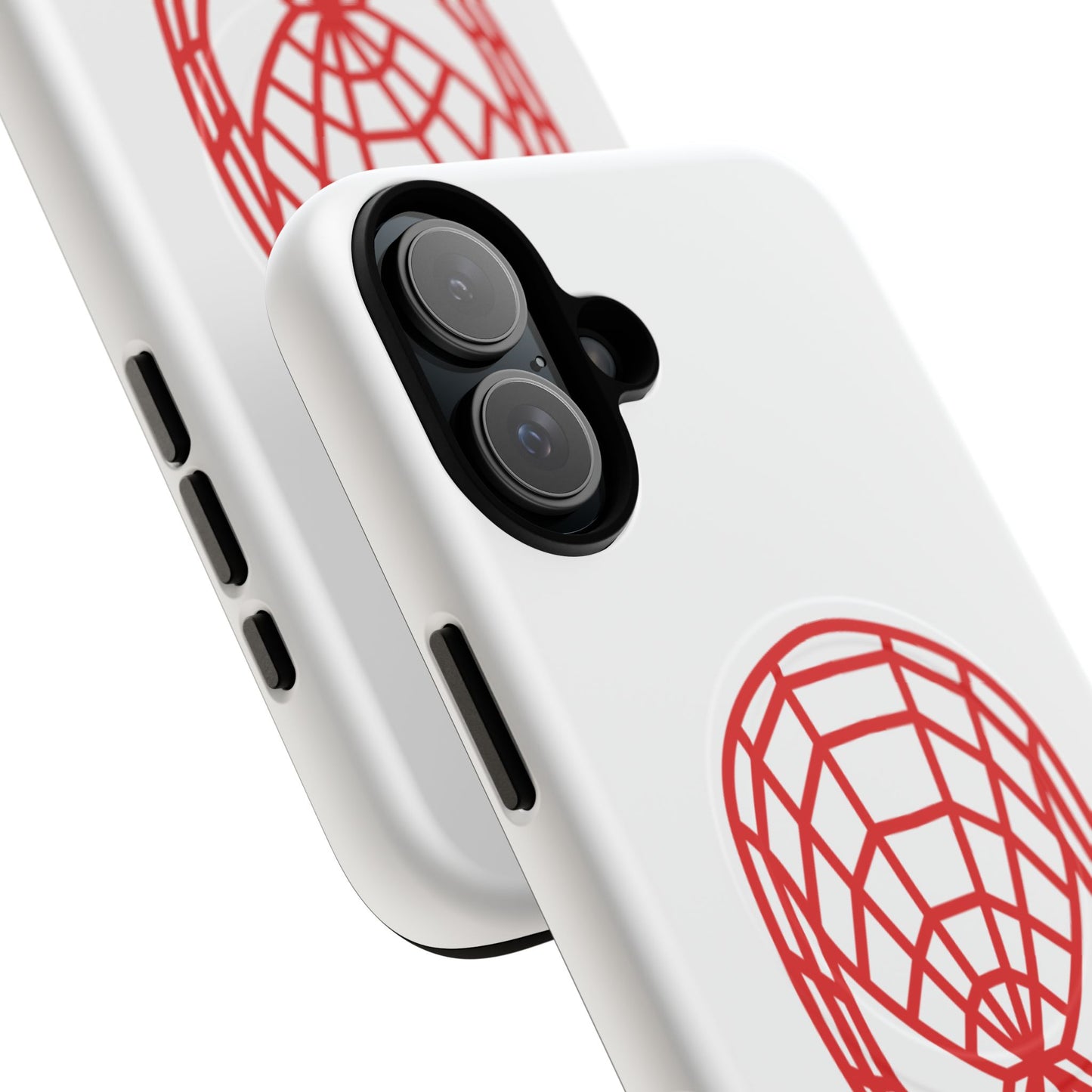 Spider Web Mask Tough Magnetic Phone Case — Red Graphic iPhone Cover