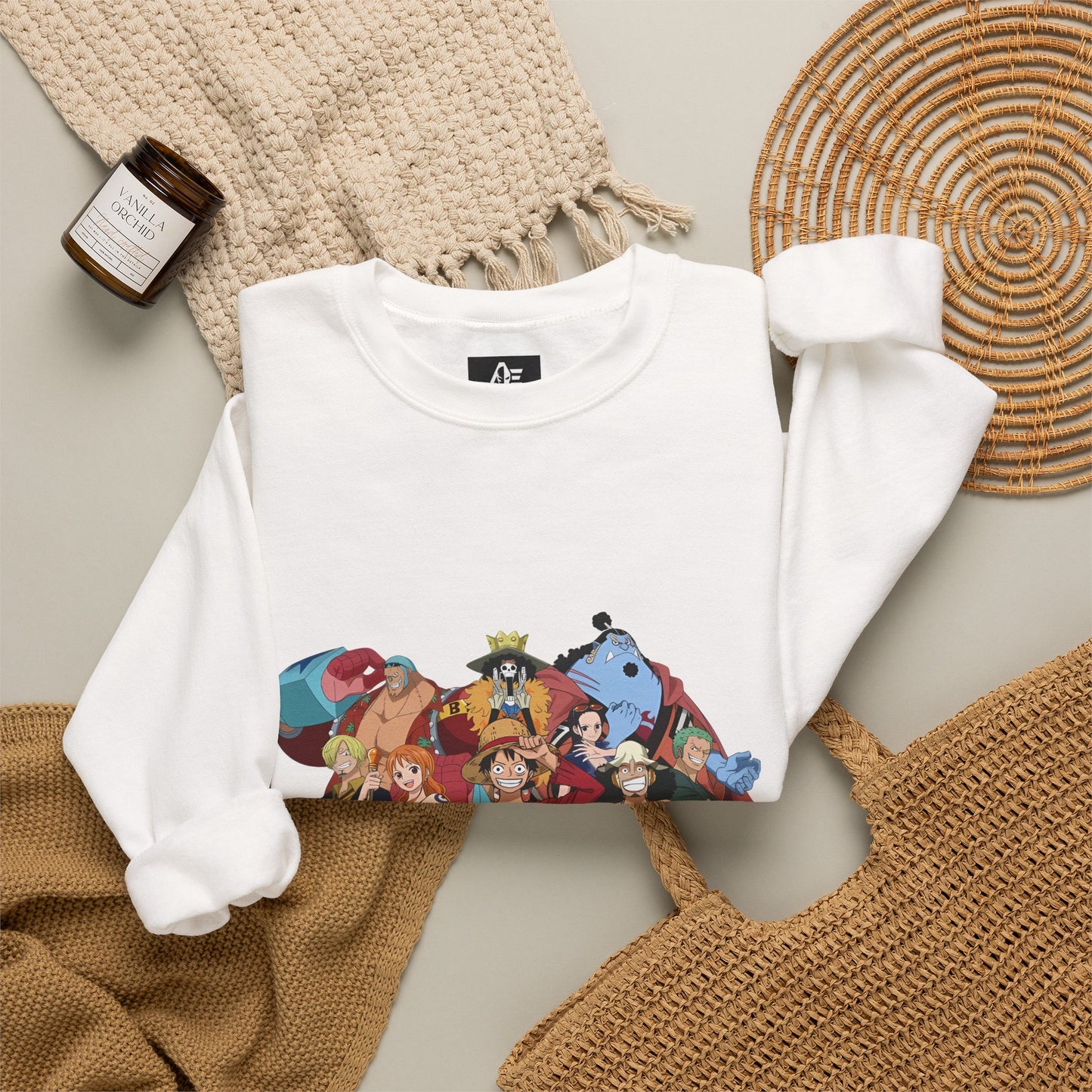 One Piece Crewneck Unisex Sweatshirt — Straw Hat Pirates Graphic Pullover