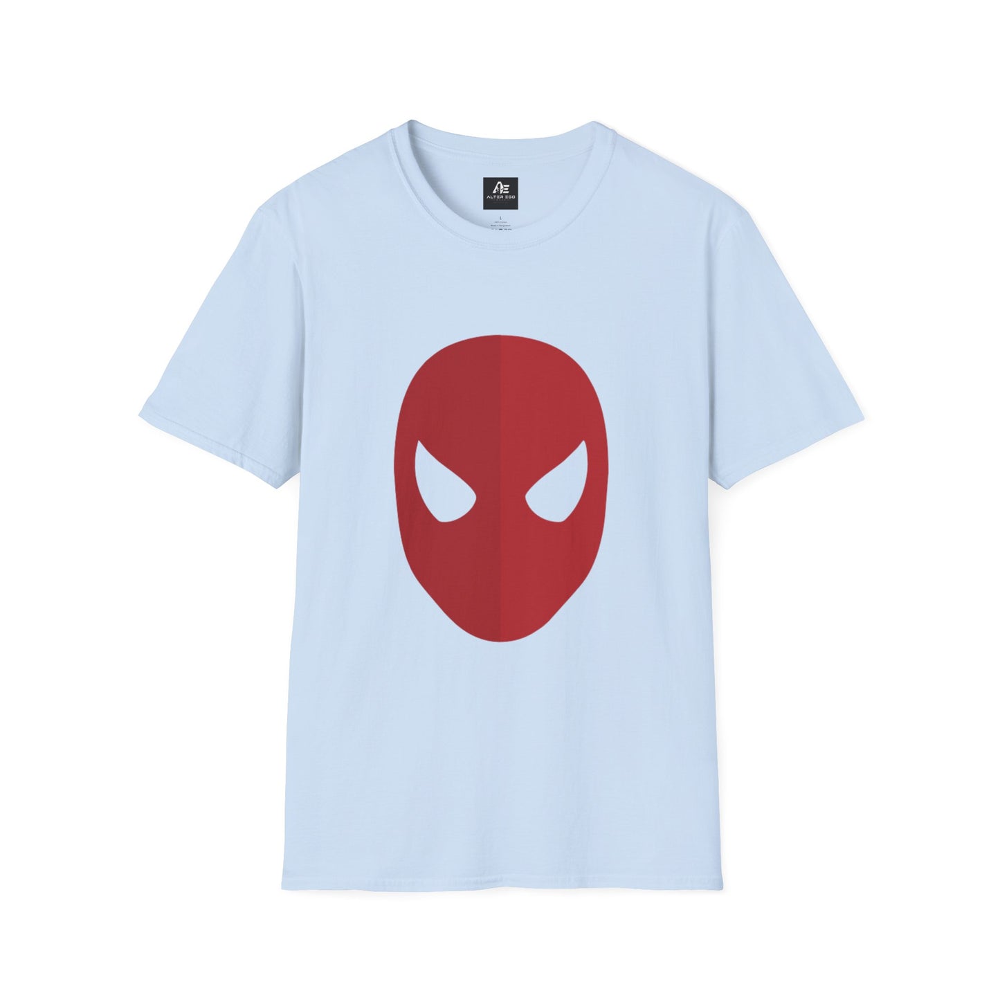Spider Mask T-Shirt — Minimal Red Superhero Tee