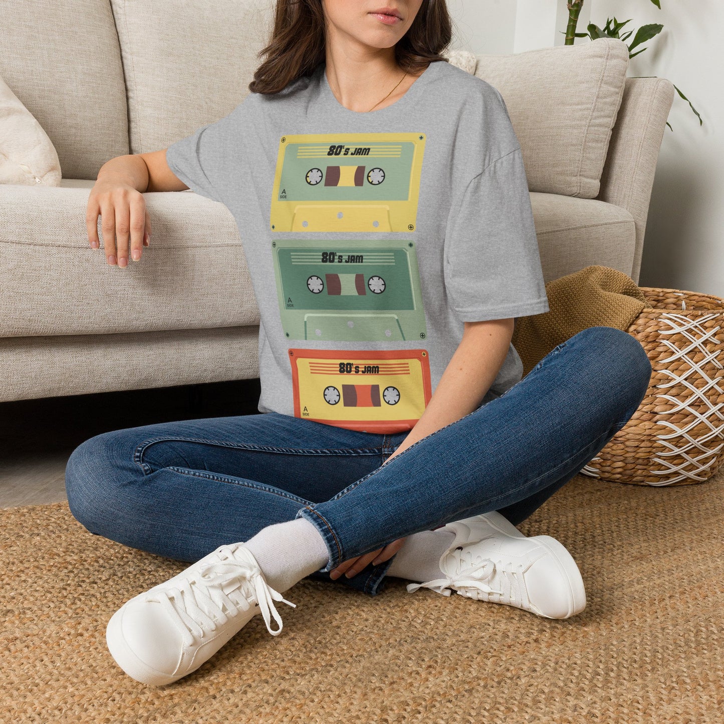 Cassette Stack T-Shirt — 80's Jam Retro Tape Graphic Tee